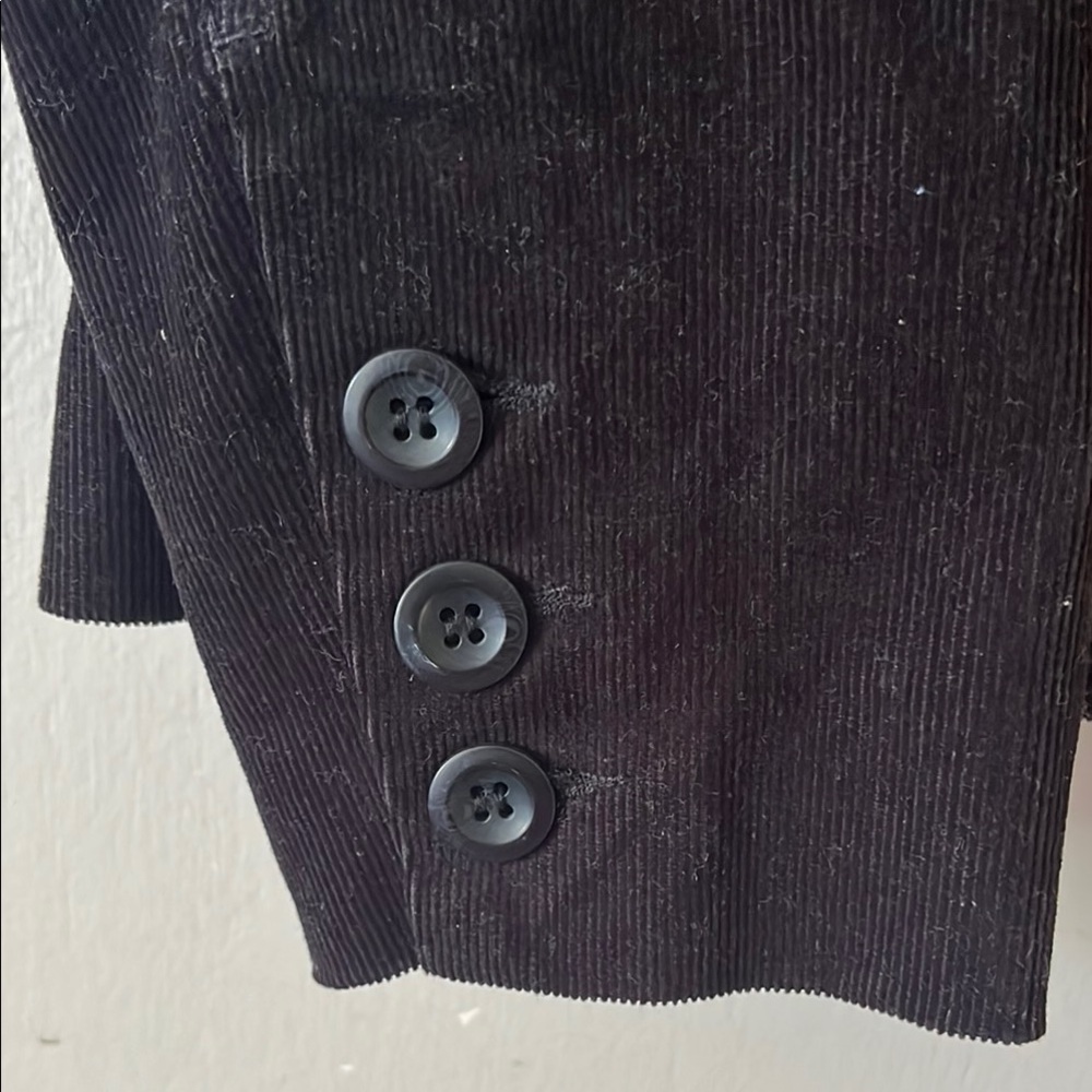 H&M Women's Black Corduroy Blazer - Picture 3 of 4